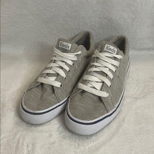 Keds Light Gray Canvas Sneakers
